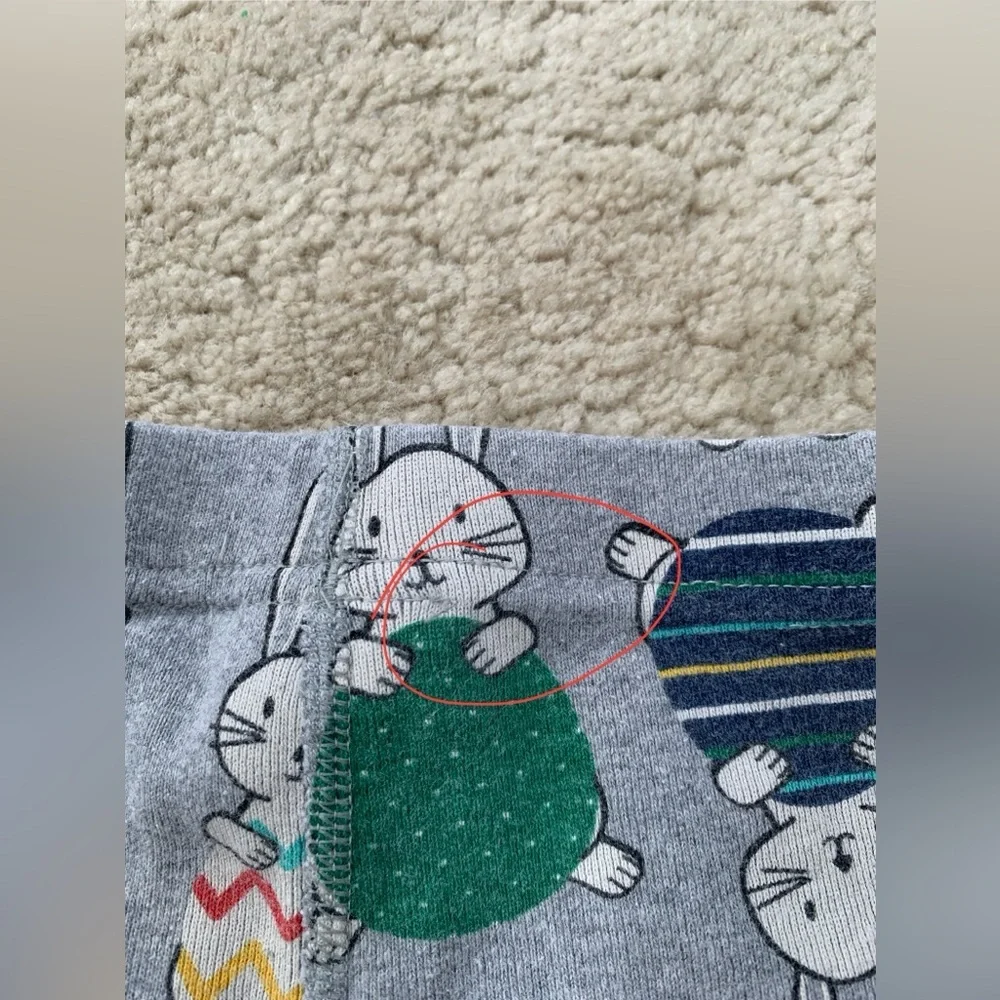 Hanna Andersson Size 130, 8, Long John Pajamas in Spring Celebration Easter Eggs